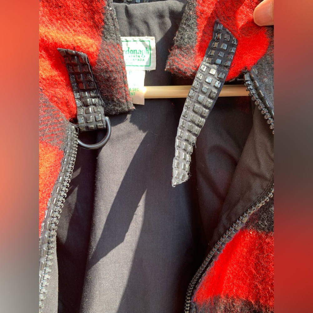 EUC vintage Wool Plaid Michael Jackson Bomber jacket - Picture 10 of 14